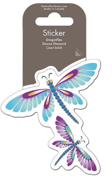 Sticker - Vinyl - Dragonflies