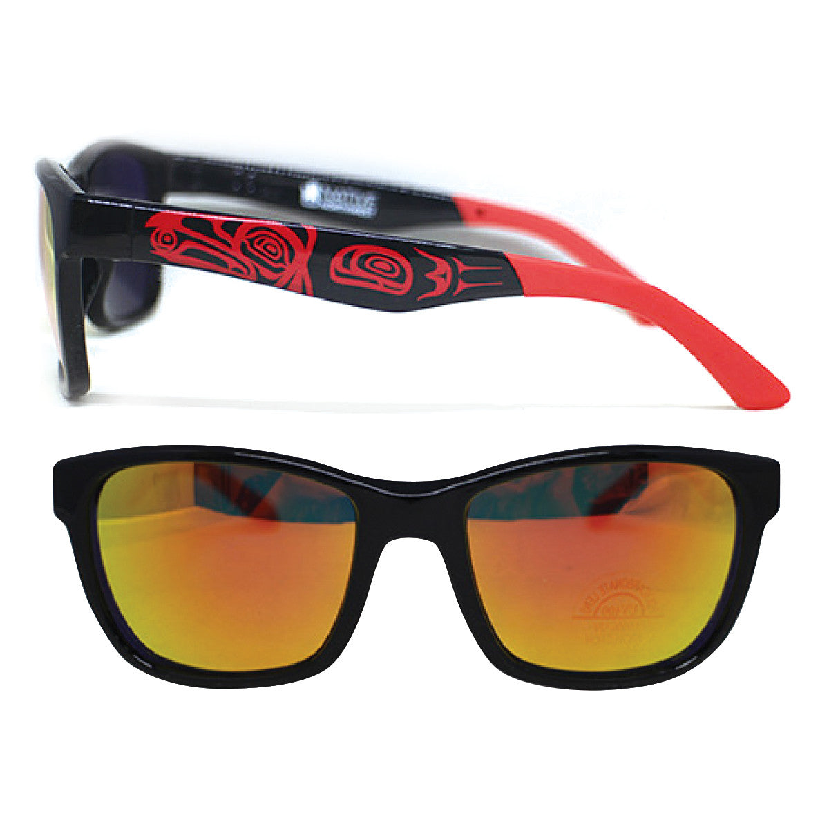 Sunglasses - Mirror Metallic - Red - Raven &amp; Light
