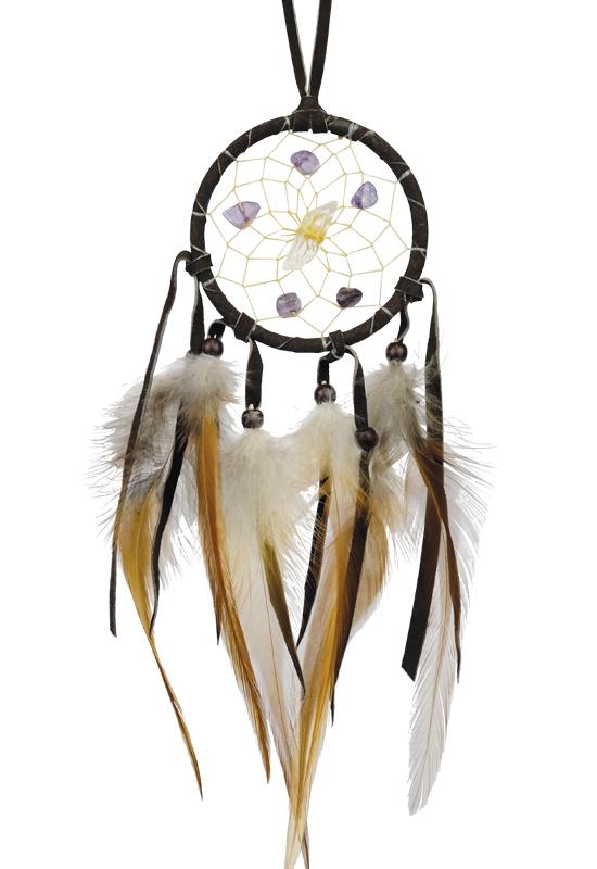 Dream Catcher - 2.5" - Vision Seeker - Dark Brown
