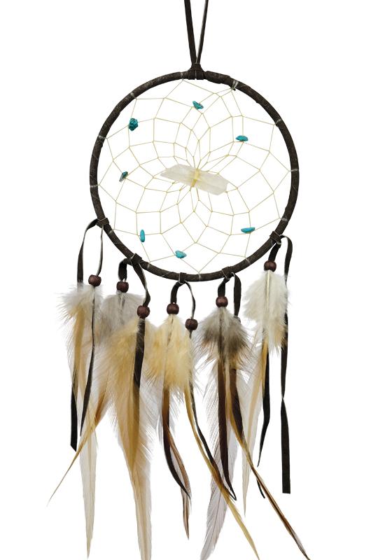Dream Catcher - 4" - Vision Seeker - Dark Brown