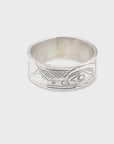 Ring - Sterling Silver - 1/4" -  Hummingbird