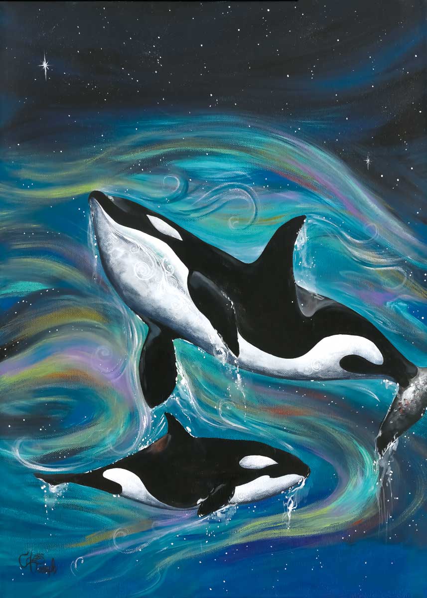 Card - Killer Whales - 6x9