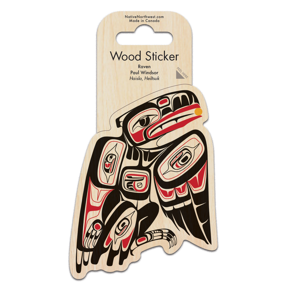 Sticker - Wood - Raven