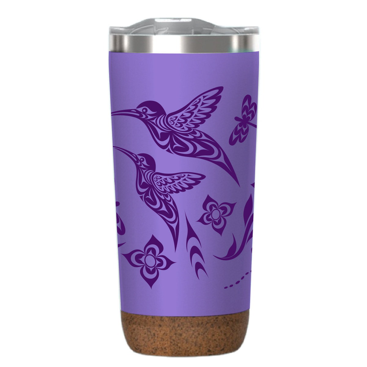 Travel Mug - Cork Base - 20oz - Hummingbird
