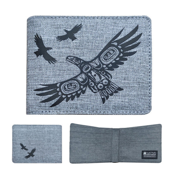 Wallet - Bifold - Crosshatch - Soaring Eagle
