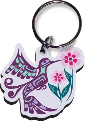 Keychain - Acrylic - Hummingbirds