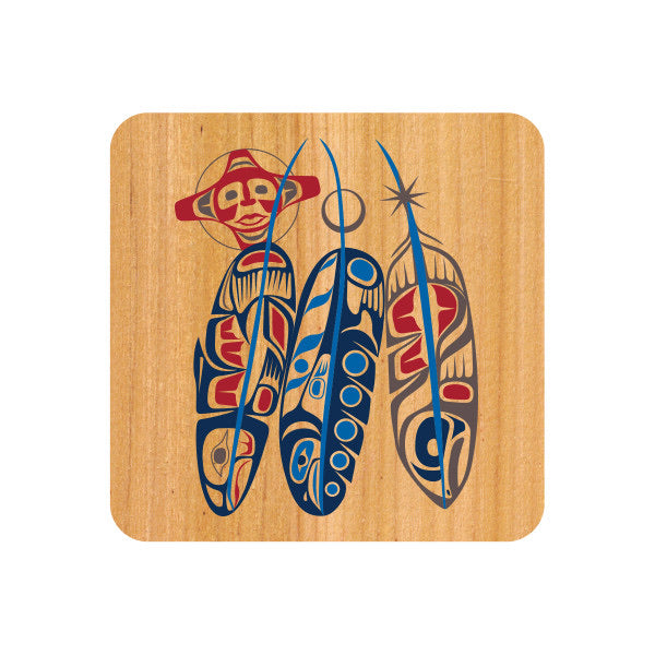 Coaster - Cork - Salmon Life Cycle (Feathers)