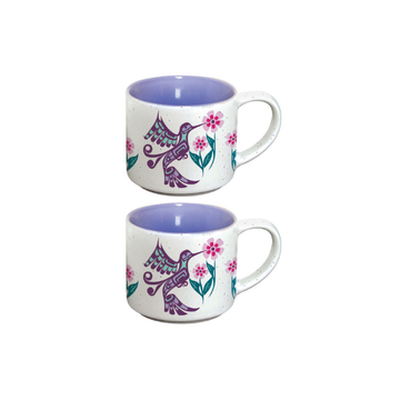 Espresso Mug - Ceramic - Set of 2 - Hummingbird