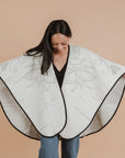 Shawl - Wool Blend - Eco-friendly - Birch Bark - Reversible