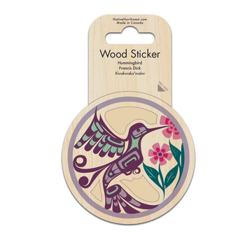 Sticker - Wood - Hummingbird
