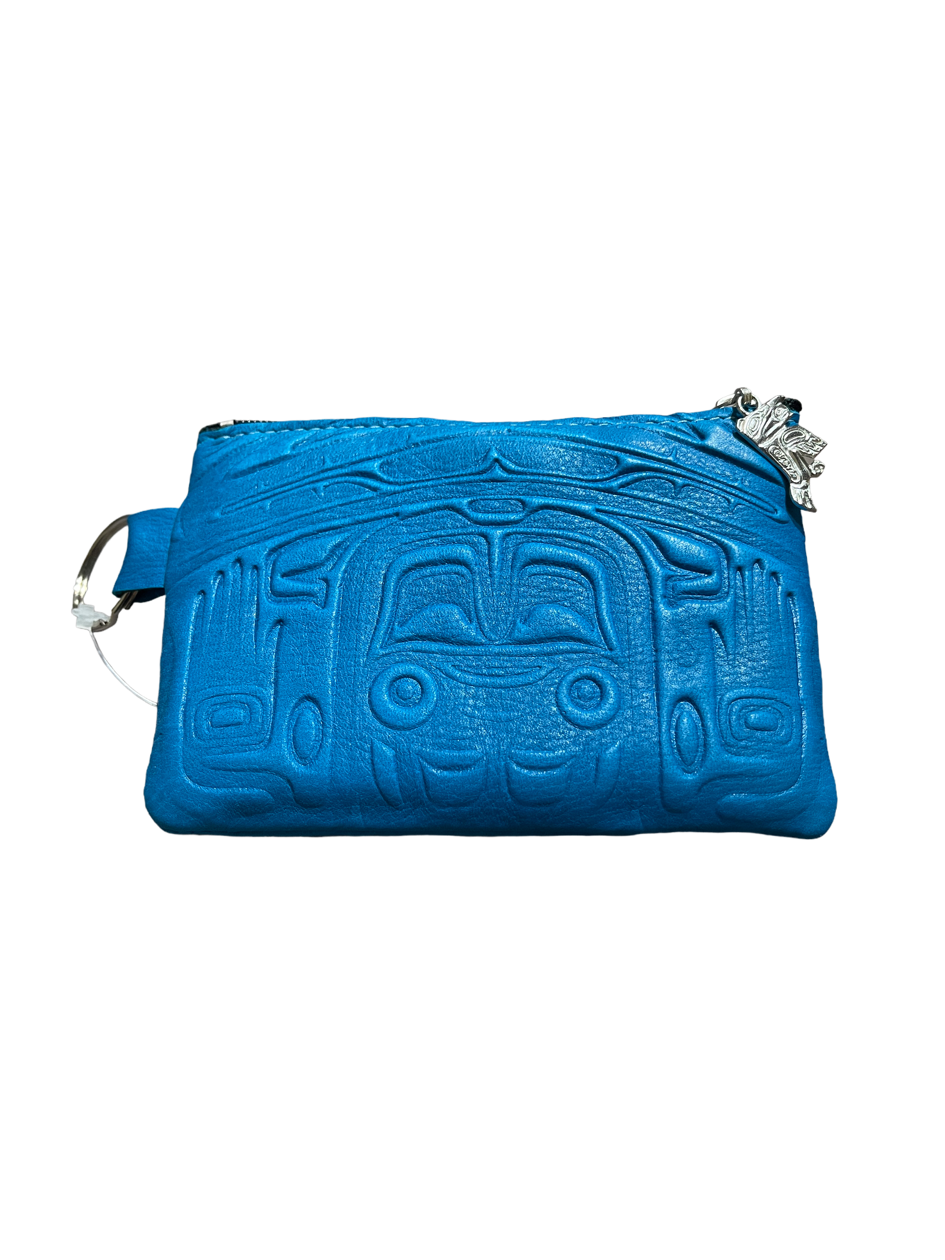 Coin Purse - Deerskin - Bear - Turquoise