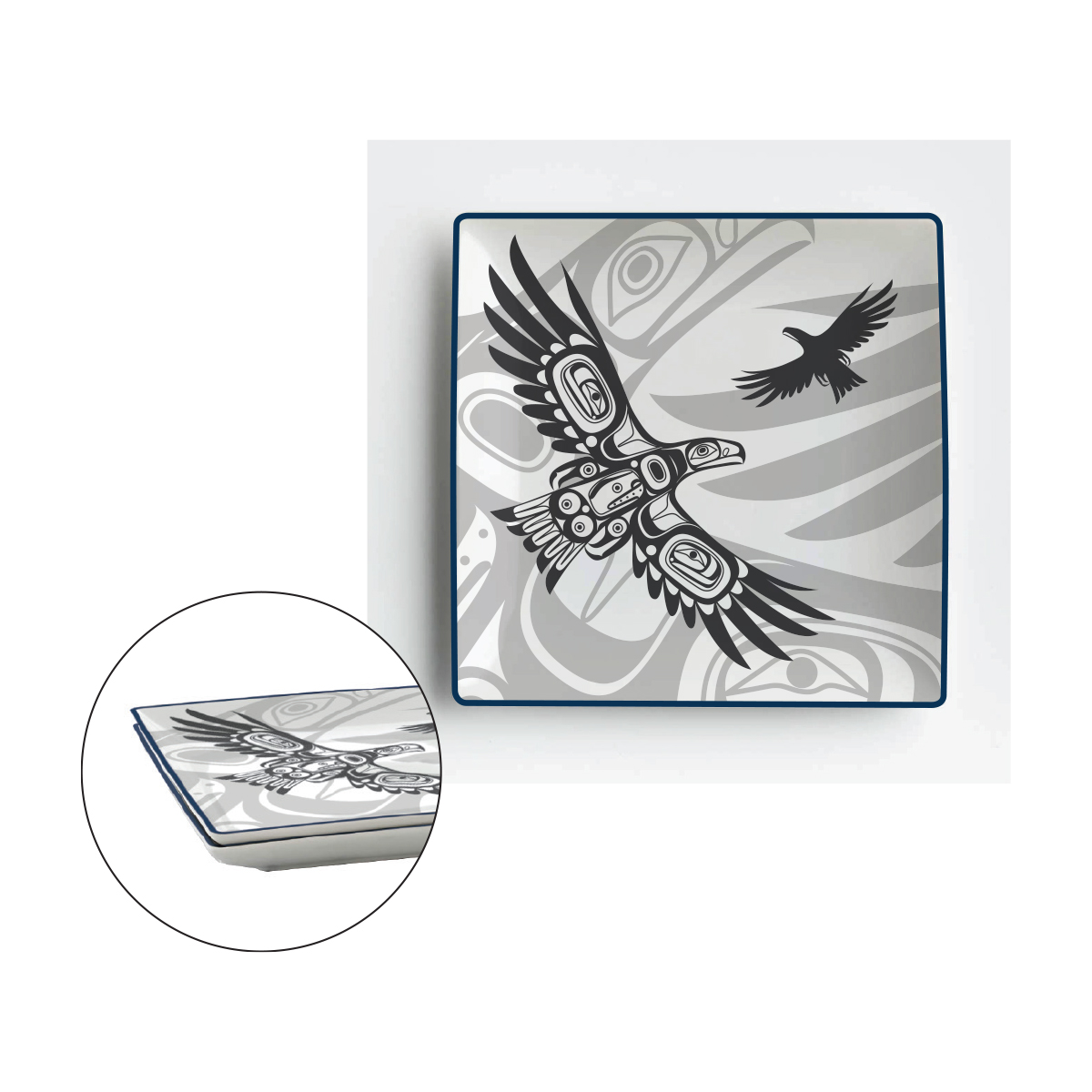 Plate - Set of 2 - Ceramic - Soaring Eagle