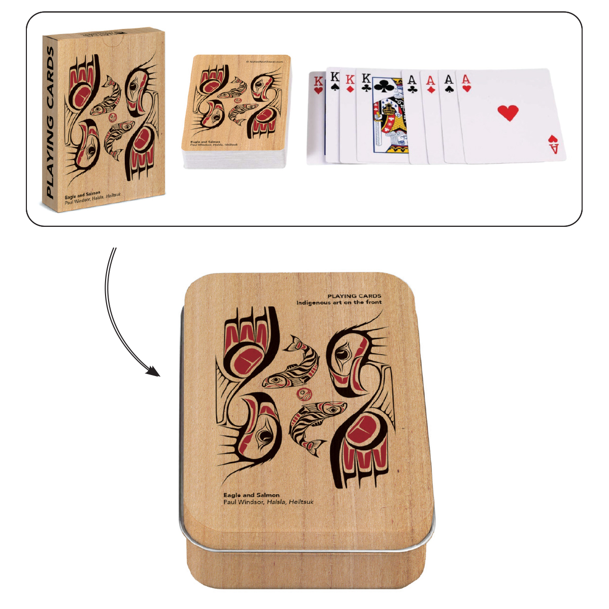 Playing Cards - Eagle and Salmon