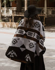Shawl - Wool Blend - Eco-friendly - Thunderbird - Reversible