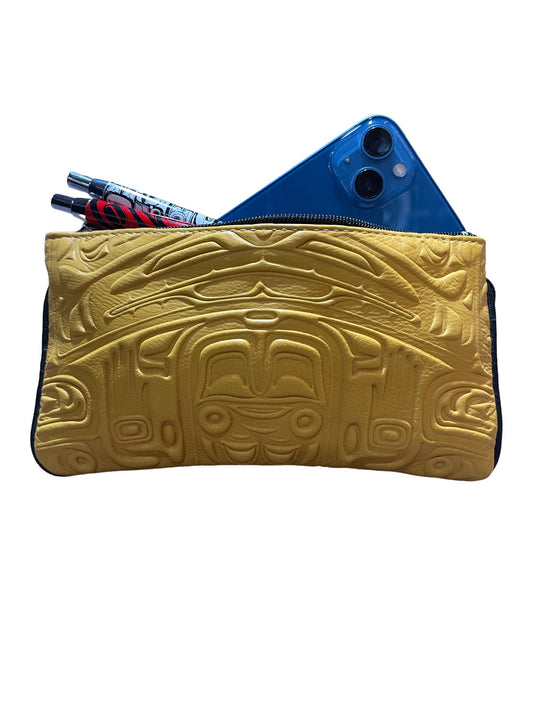 Wristlet - Deerskin - Bear - Yellow