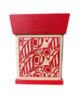 Bentwood Box - Salmon - Red