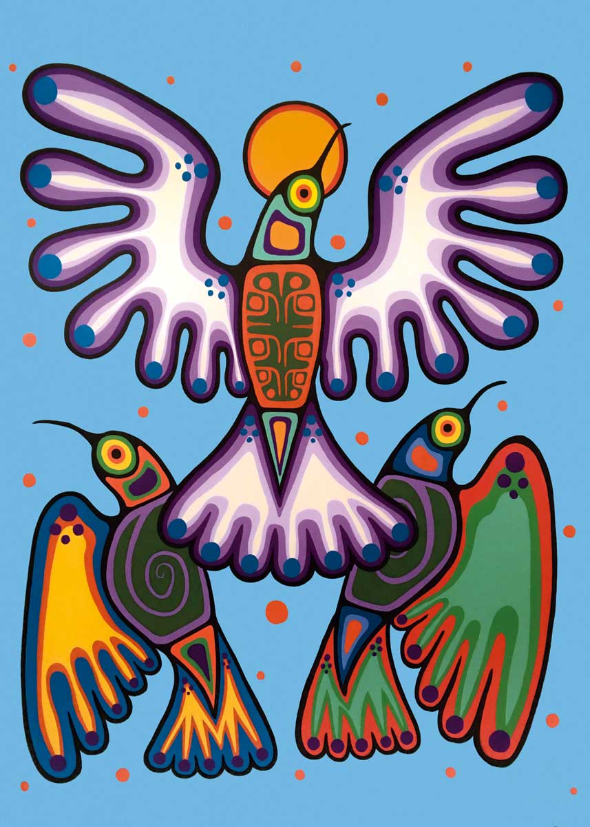 Card - Oskineegish - Peace, Love & Joy - 6x9*