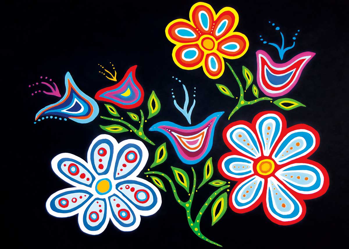 Card - Hunter - Happy Flower - 6x9