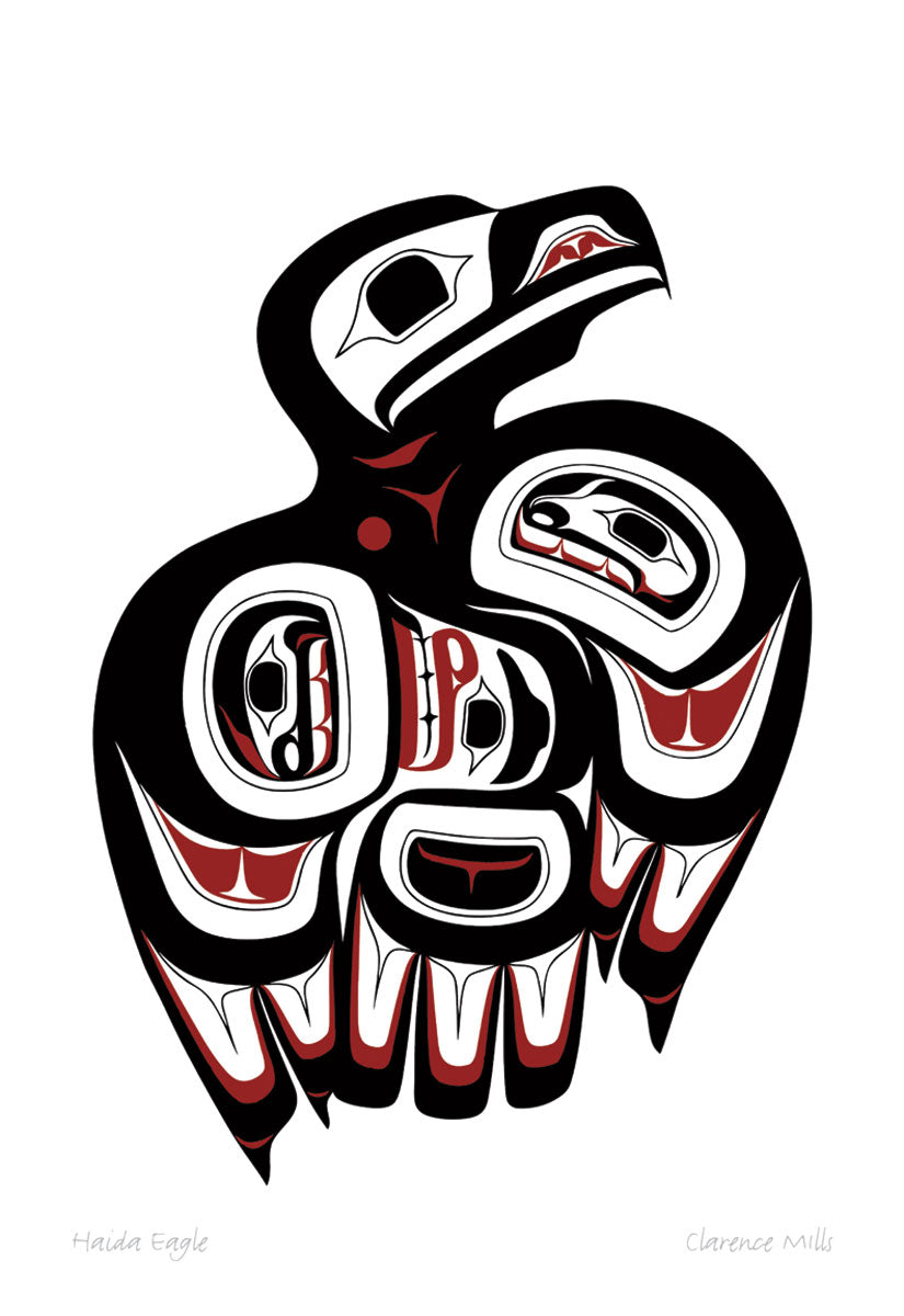 Card - Mills - Haida Eagle - 6x9