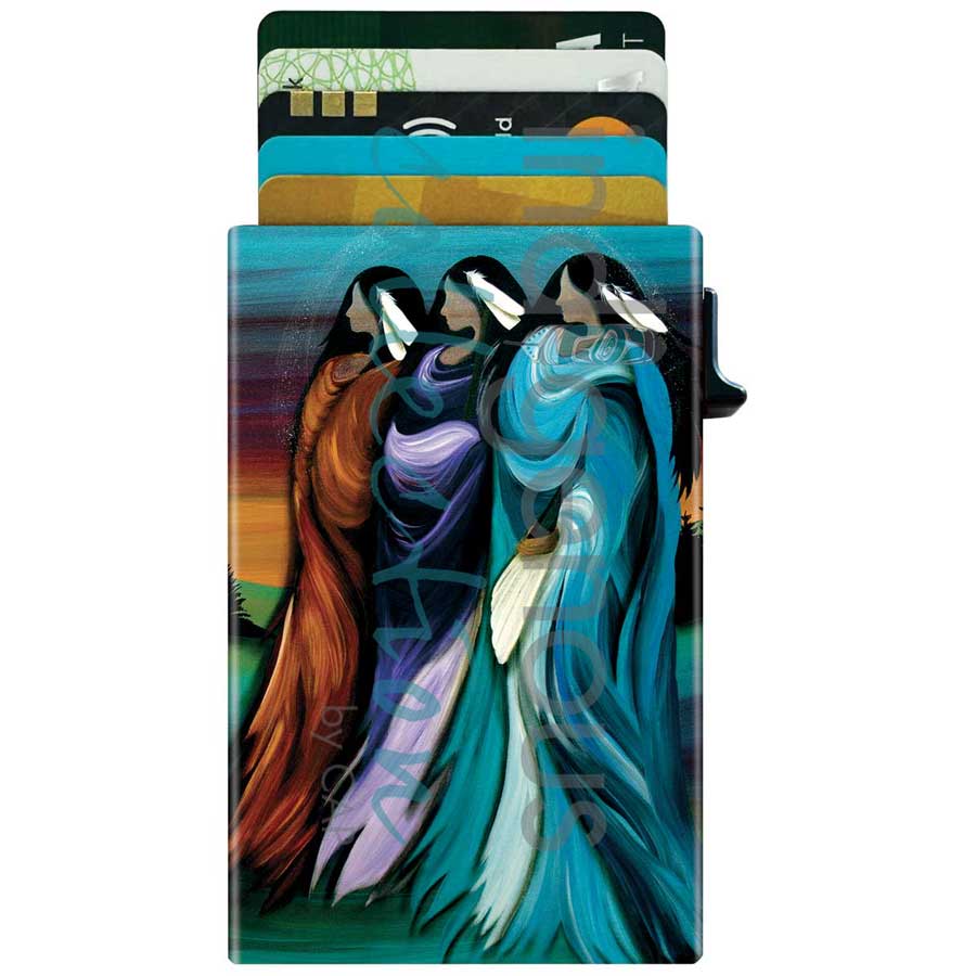 Card Holder - Metal - Three Sisters