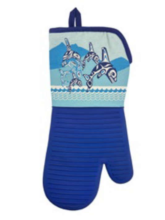 Silicone Oven Mitt - Orca Family
