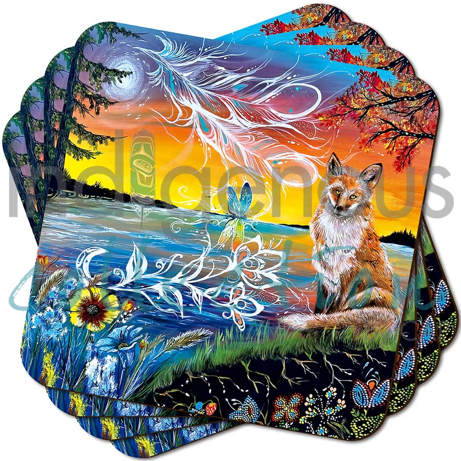 Coasters - Cork - Set of 4 - Daytime Dreamer