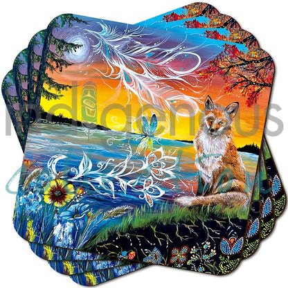 Coasters - Cork - Set of 4 - Daytime Dreamer