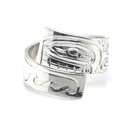 Ring - Sterling Silver - Wrap - Orca - size 9