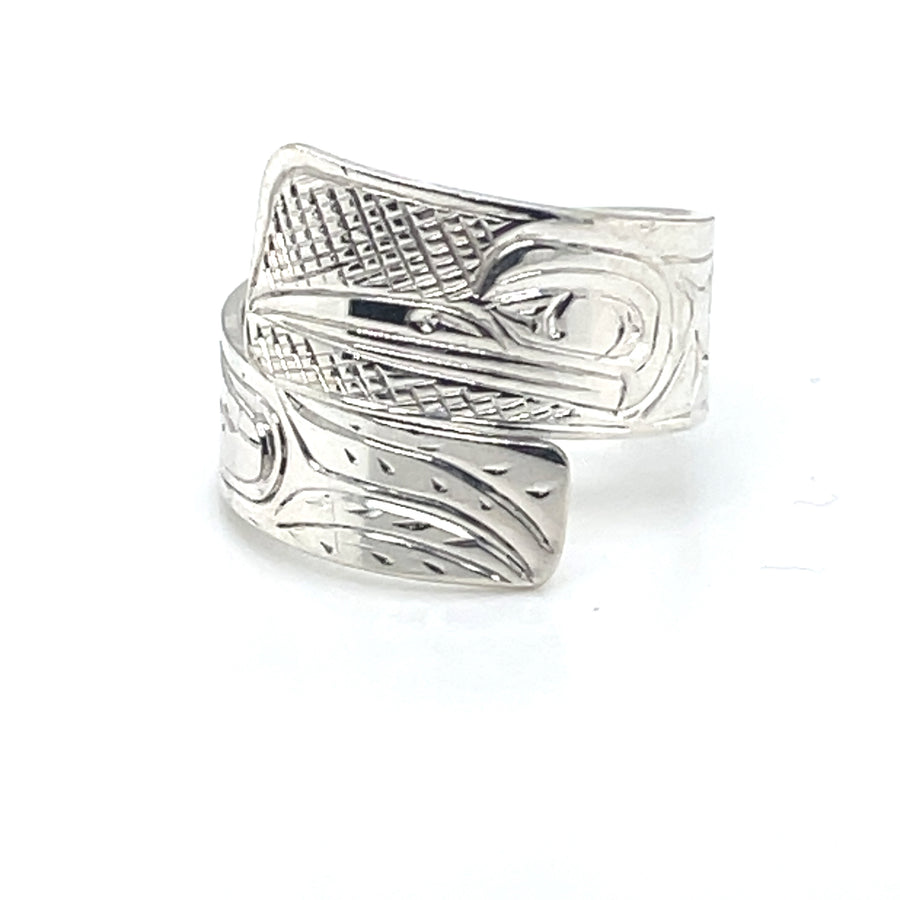 Ring - Sterling Silver - Wrap - Hummingbird - size 7