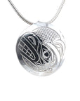 Pendant - Sterling Silver - Round - Bear