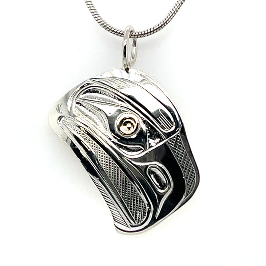 Pendant - Gold & Silver - Cutout - Eagle