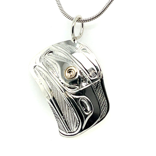 Pendant - Gold & Silver - Cutout - Eagle