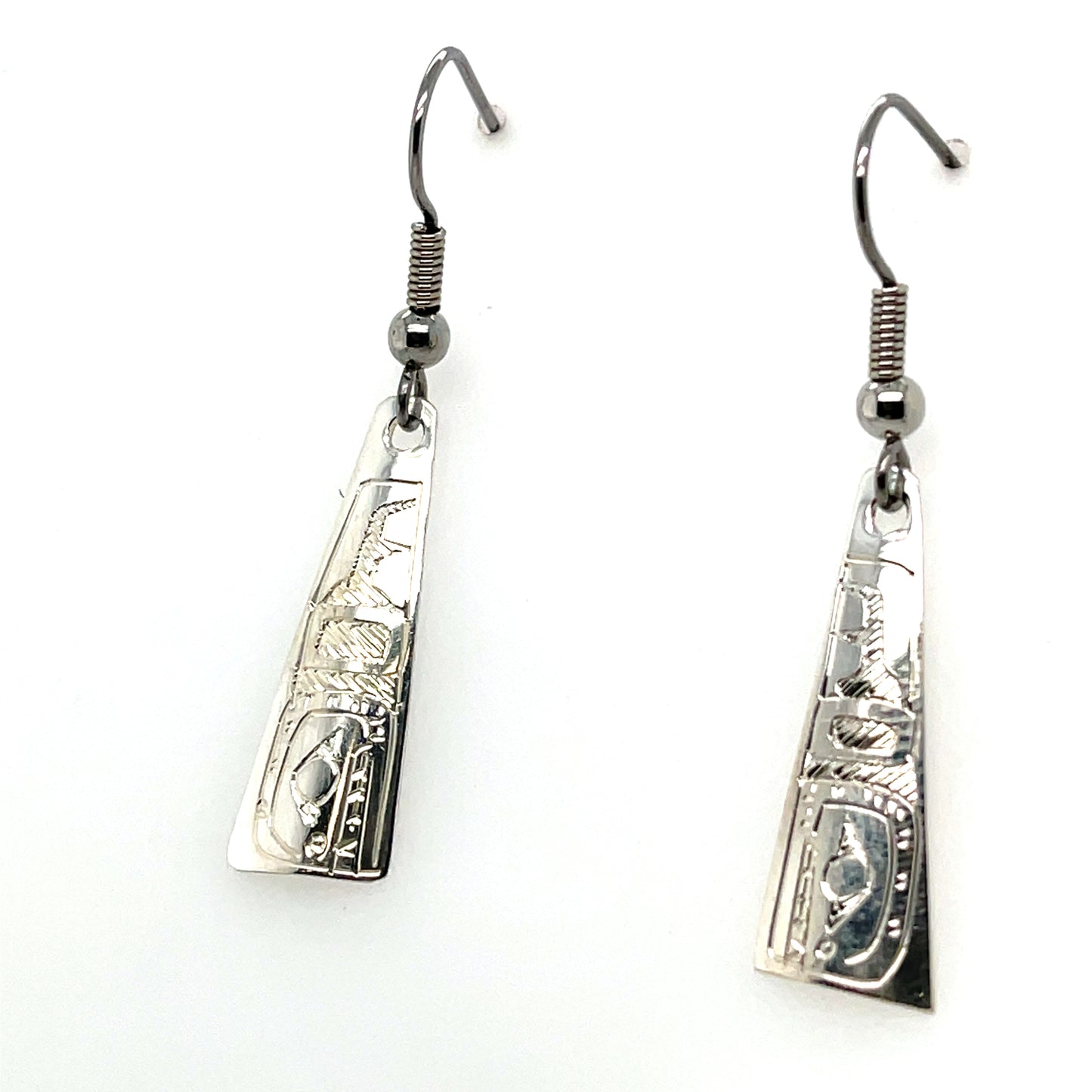 Earrings - Sterling Silver - Triangle - Mini - Orca