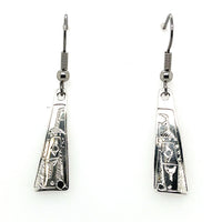 Earrings - Sterling Silver - Triangle - Mini - Raven
