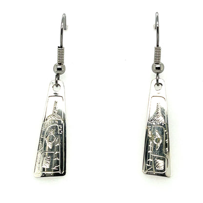 Earrings - Sterling Silver - Triangle - Mini - Bear