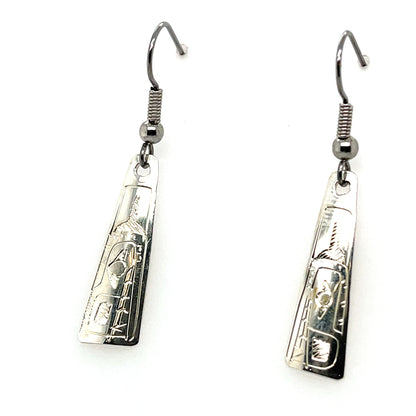 Earrings - Sterling Silver - Triangle - Mini - Bear