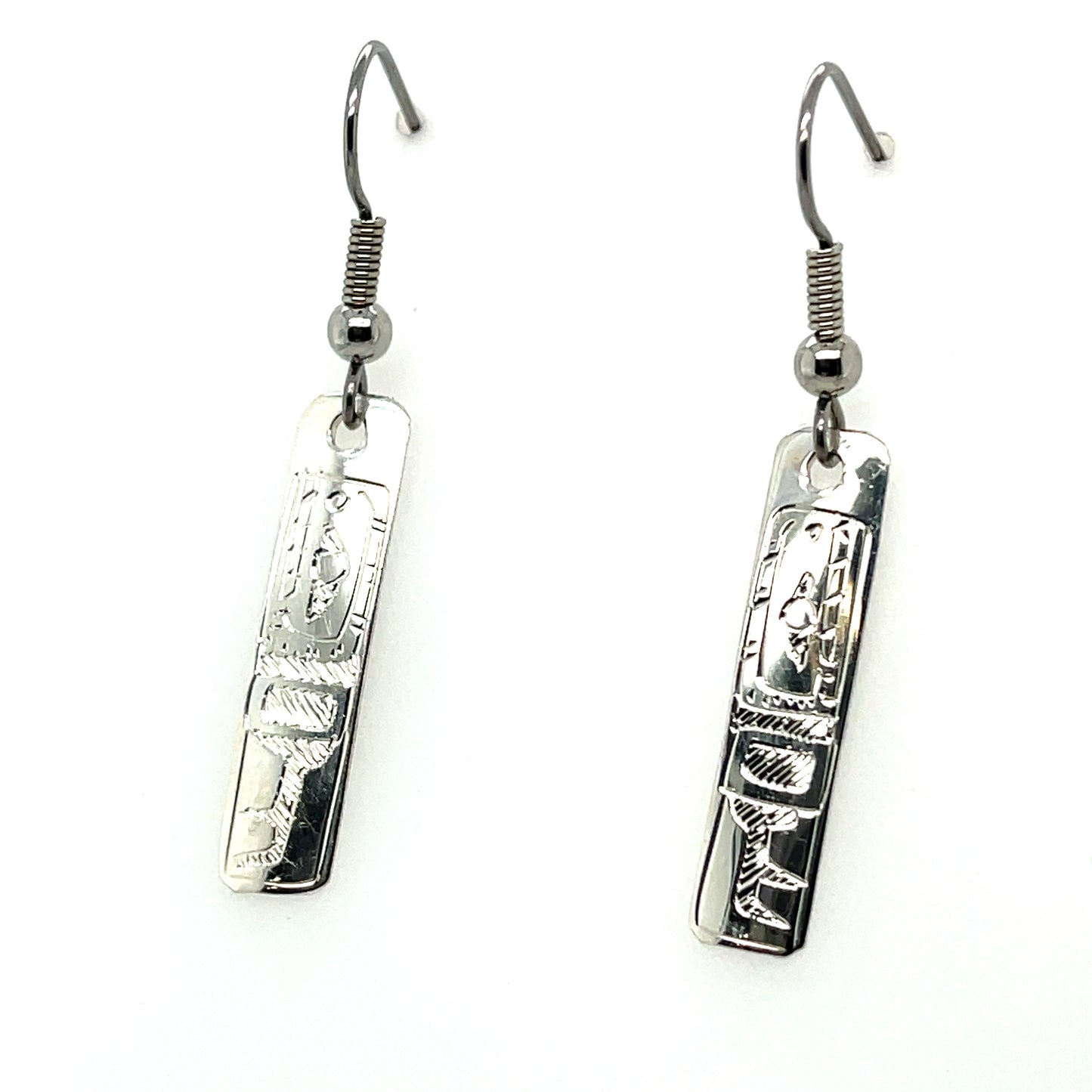 Earrings - Sterling Silver - Rectangle - Mini - Orca