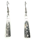 Earrings - Sterling Silver - Triangle - Bear