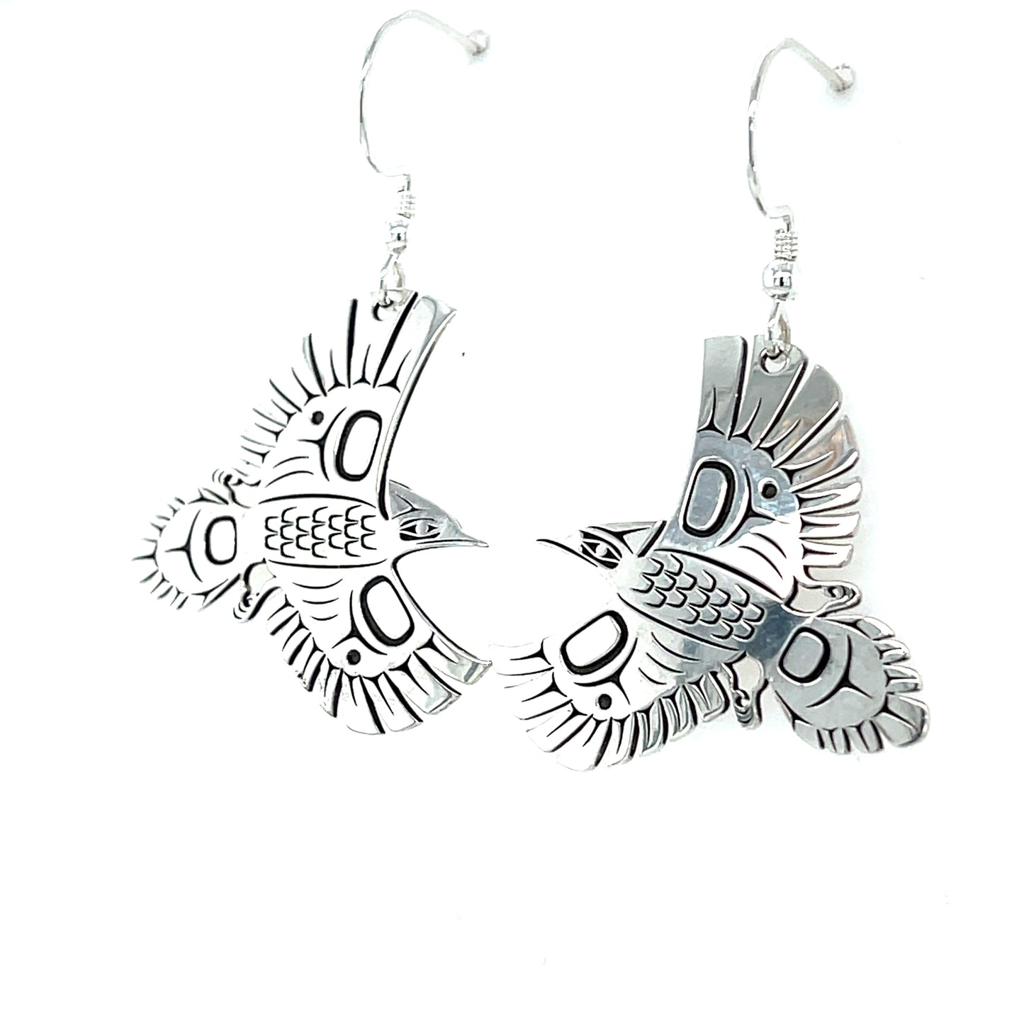 Earrings - Sterling Silver - Woodpecker