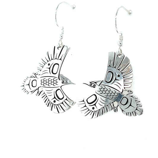 Earrings - Sterling Silver - Woodpecker