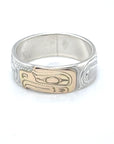 Ring - Gold & Silver - 1/4" - Eagle - Size 6