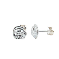 Earrings - Sterling Silver - Studs - Tiny - Cutout - Bear
