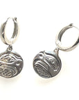 Earrings - Sterling Silver - Sleeper - Small - Round - Eagle