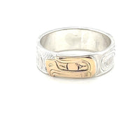 Ring - Gold & Silver - 1/4" - Eagle - Size 7