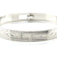 Bangle - Sterling Silver - 3/8" - Eagle & Hummingbird