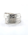 Ring - Sterling Silver - Wrap - 3/16" - Orca & Eagle - Size 7.5