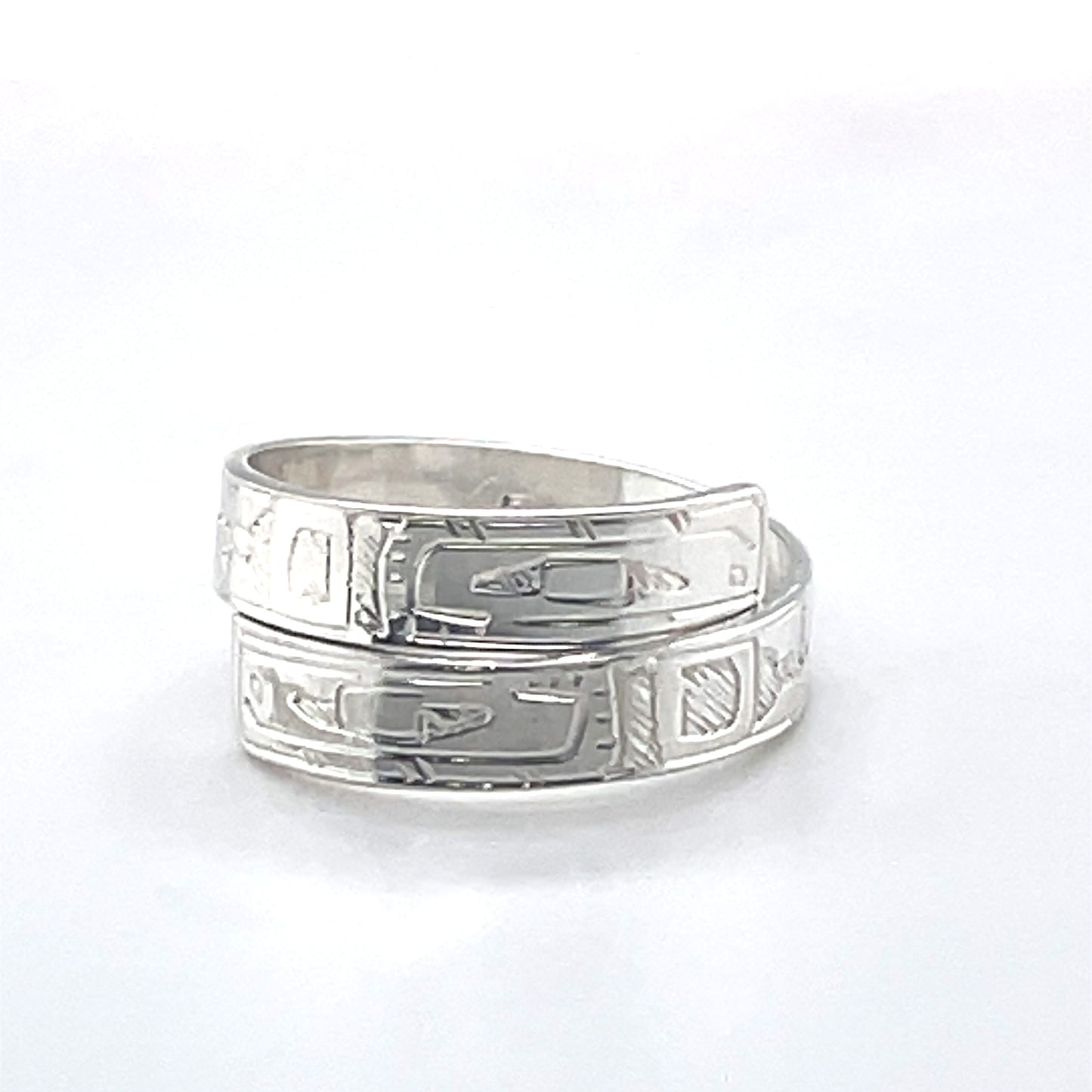 Ring - Sterling Silver - Wrap - 3/16" - Orcas - Size 6.5