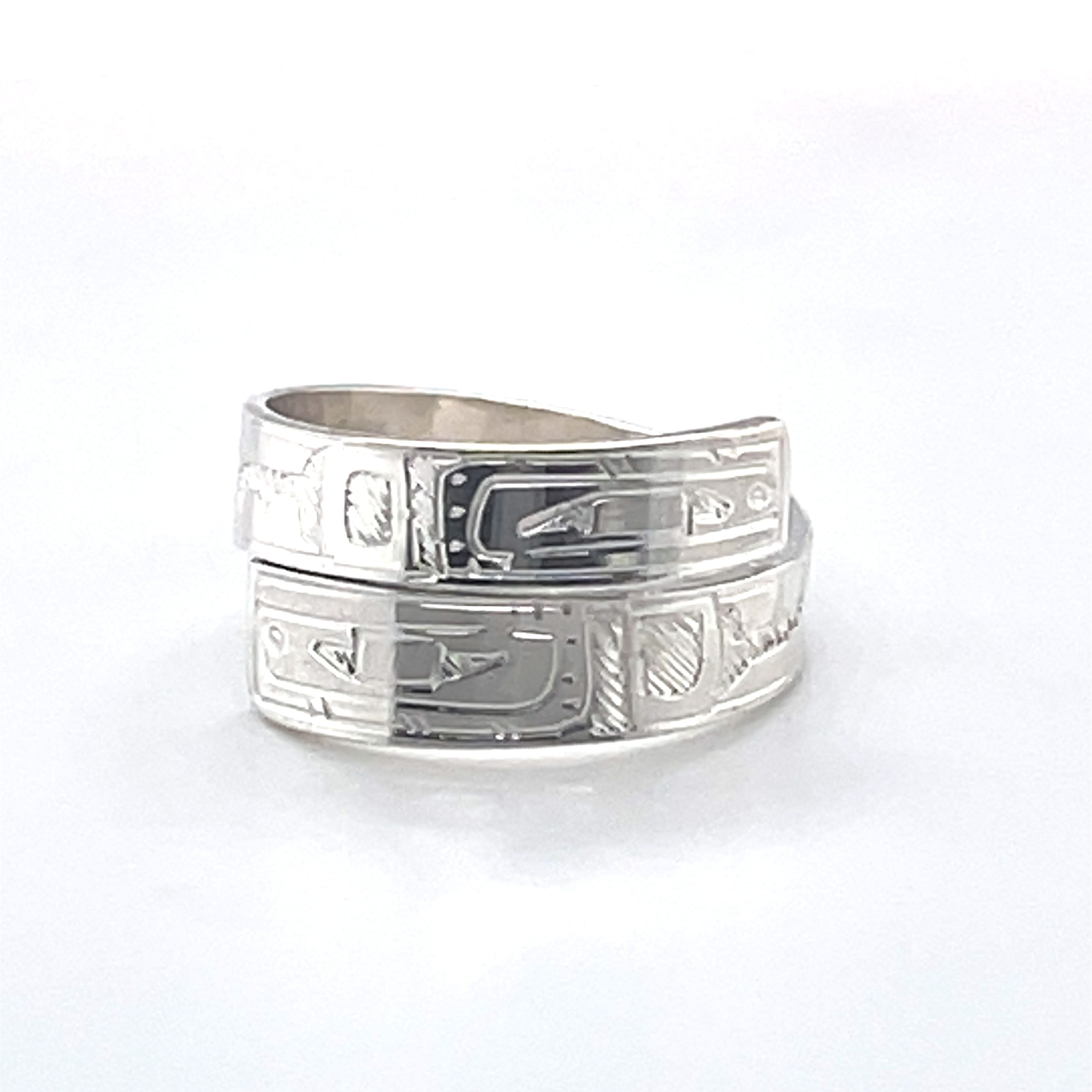 Ring - Sterling Silver - Wrap - 3/16&quot; - Orcas - Size 7