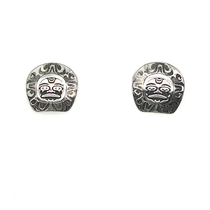 Earrings - Sterling Silver - Studs - Sun