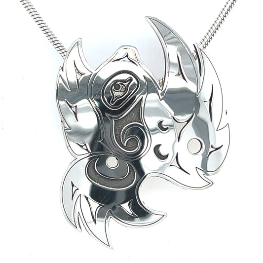 Pendant - Sterling Silver - Cutout - Hummingbird Essence